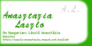 anasztazia laszlo business card
